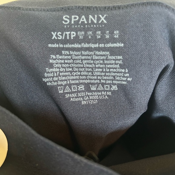 NWT SPANX High-Waisted Lamn Leggings Shapewear -Port Navy - Picture 3 of 8
